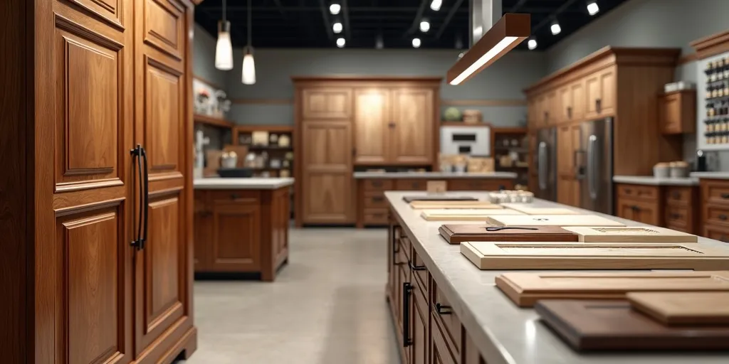 What services do home improvement stores offer for custom cabinetry?