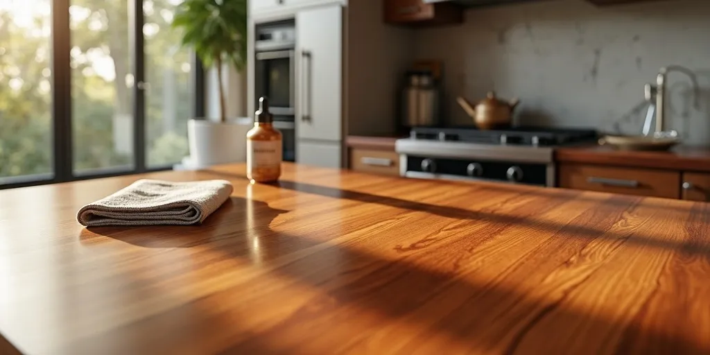 How do you maintain the beauty of cherry wood kitchen cabinets?