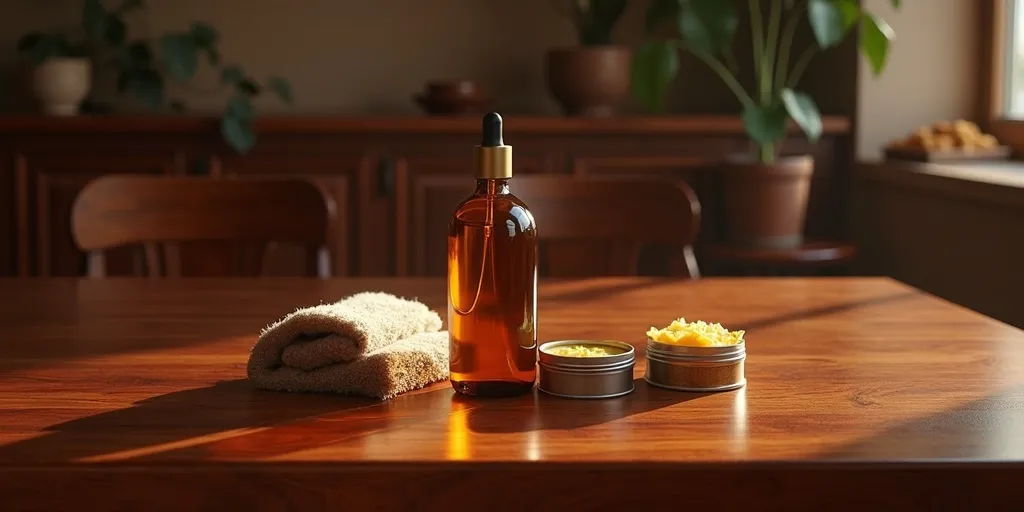 What products can help nourish and protect rosewood furniture?
