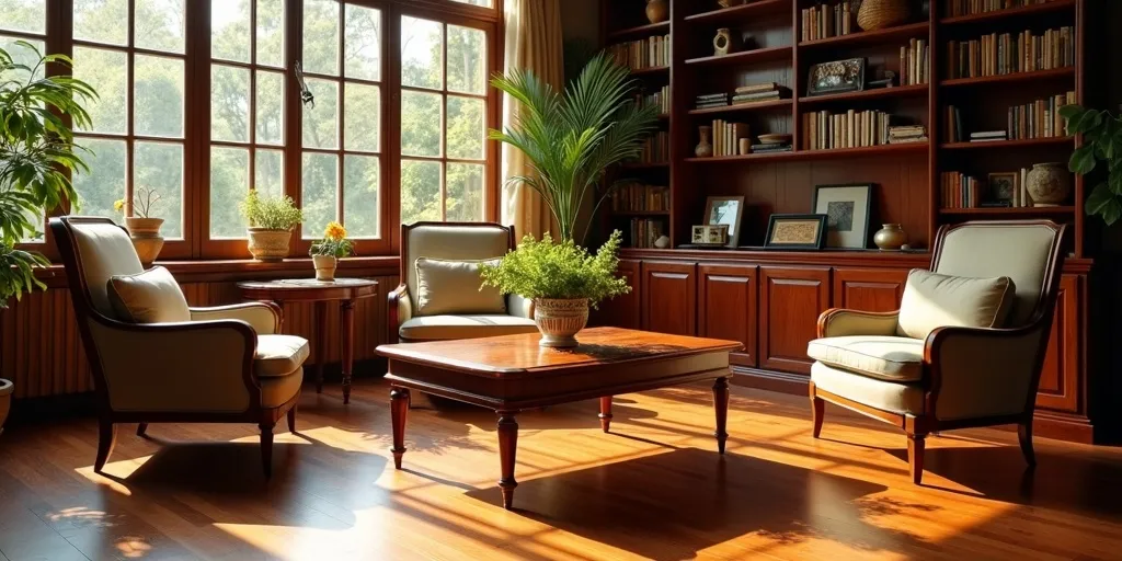 Where can vintage rosewood furniture be found?