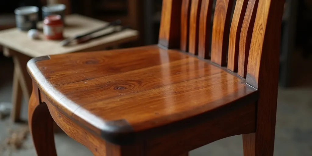 Why is it important to apply thin, even coats of paint when painting rosewood furniture?