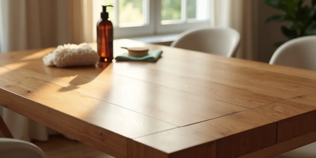 How can you protect the painted finish on the table for durability?