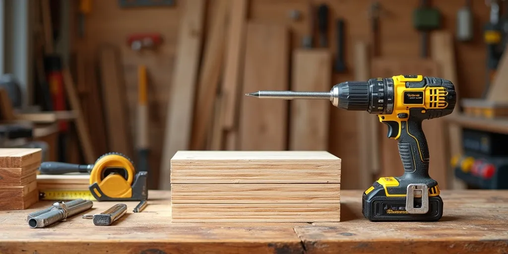 What materials and tools are needed to build wood storage shelves?