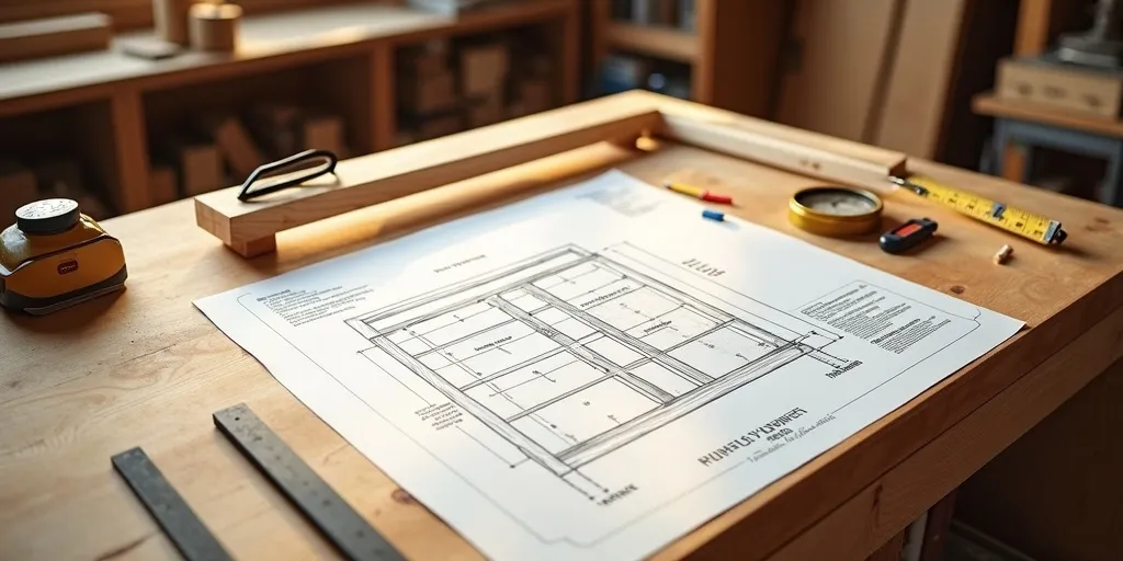 What tools are needed to build wood storage shelves?