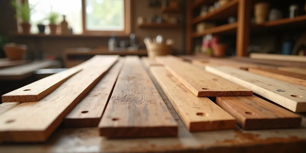 How do you choose the right type of wood for sturdy shelf brackets?