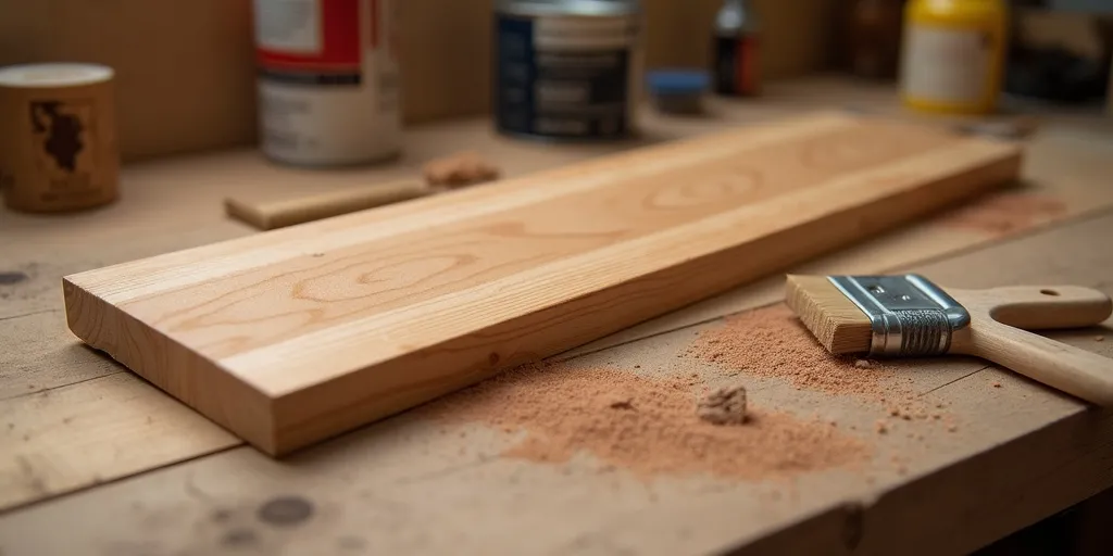 How can you finish and customize wood brackets for a polished look?