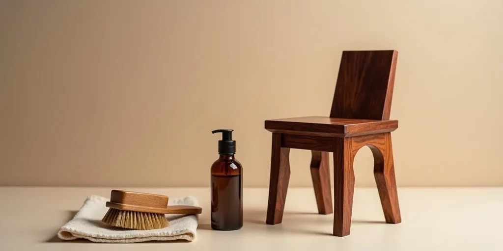 How should teak oil be applied to rosewood furniture?